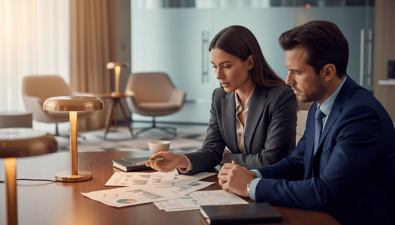 Executive advisory meeting in confidential setting